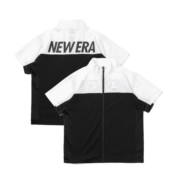 ニューエラ/NEW ERA★半袖クロスウェアジャケット/ナイロンジャケット★半袖シャツ★ホワイト/ブラック★完売商品