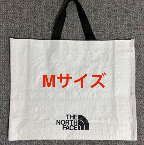 韓国 THE NORTH FACE トートバッグ ノースフェイス エコバッグ 白×黒 Mサイズ ショッピングバッグ