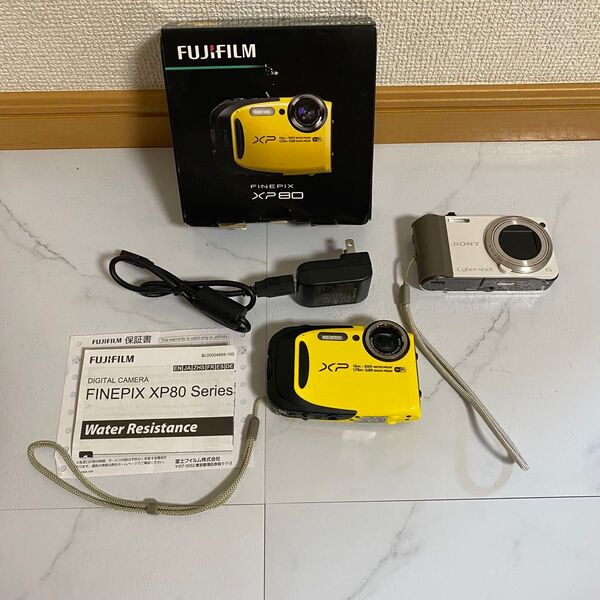 FUJIFILM XP80 SONY DSC-HX7V デジカメ コンパクトデジタルカメラ 2点まとめて