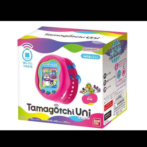 たまごっち 『Tamagotchi Uni (たまごっちユニ) (ピンク)』 BANDAI/バンダイ Wi-Fi内臓 USB充電