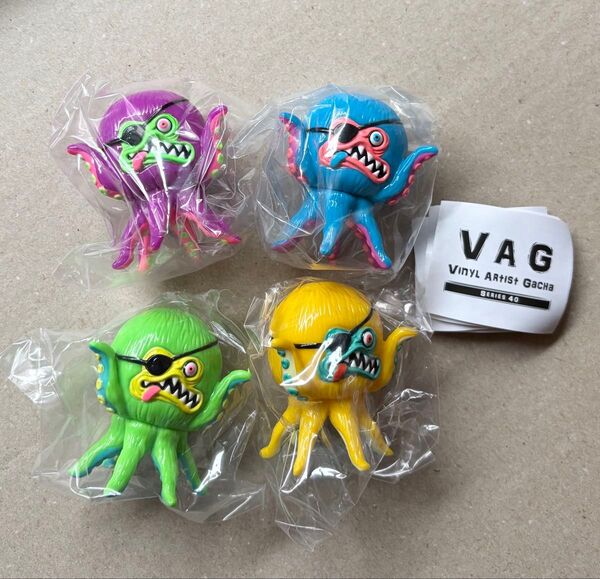VAG シリーズ40 AHOY 4種セット _ メディコムトイ _ SHELTERBANK アホイ ガチャ フィギュア