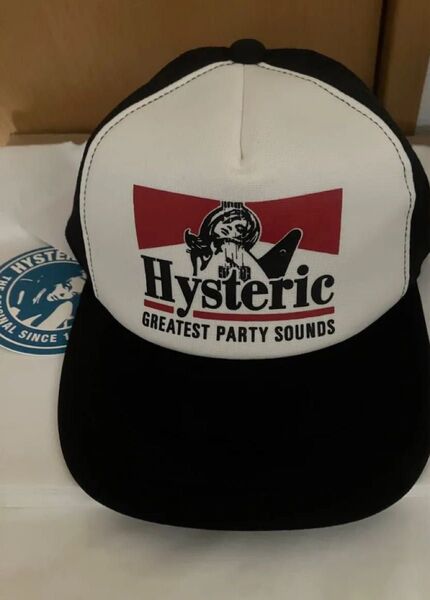 新品タグ付き★ヒステリックグラマー★HYSTERIC GLAMOUR★GUITAR GIRL メッシュキャップ★ギターガール 帽子