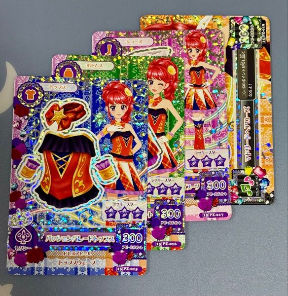 旧アイカツ パッションパレードコーデセット 紅林珠璃スクールドレス