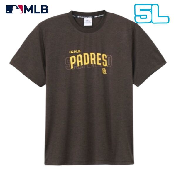 新品 MLB サンディエゴ・パドレス Tシャツ 5L ブラウン 速乾