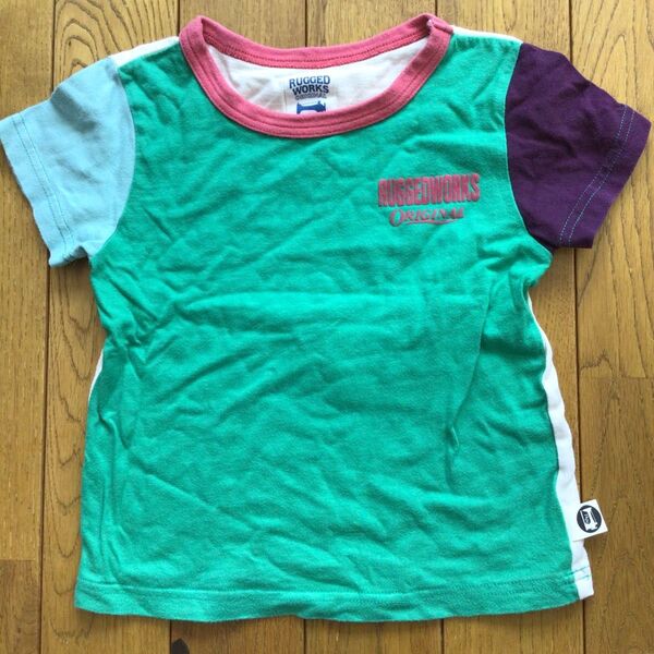 RUGGEDWORKS ラゲッドワークス 半袖Tシャツ カラーブロック 120cm