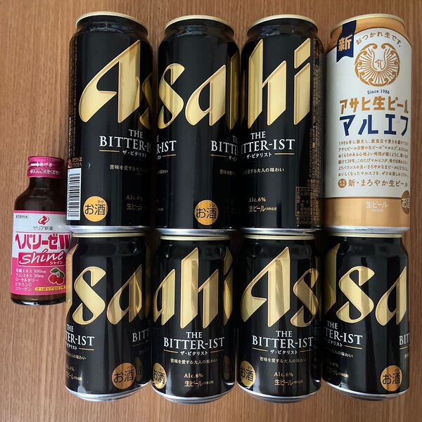 缶ビール ビタリスト、マルエフ 8本+1本