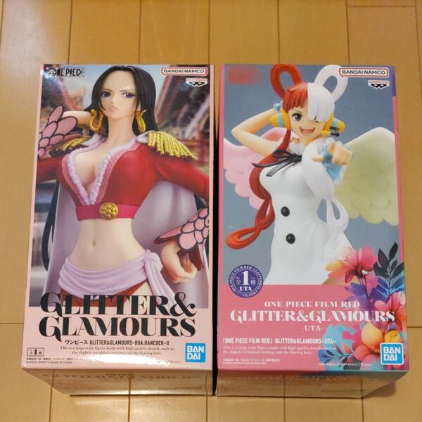 ワンピース GLITTER GLAMOURS フィギュア HANCOCK-Ⅱ UTA ハンコック ウタ 2個セット