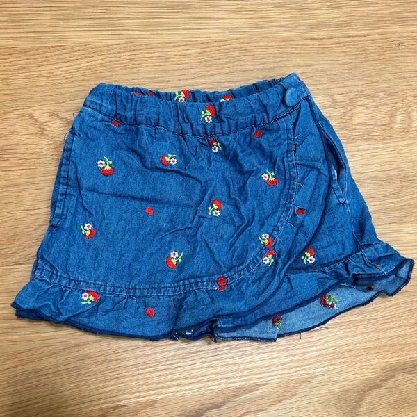 デニムショートパンツ キュロット