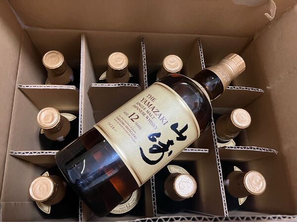 山崎12年 普通ラベル12本セット ホログラムシールあり、箱なし、700ml 新品未開封