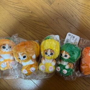 mofusand 野菜にゃんこ マスコット 全5種セット まとめ売り新品未開封