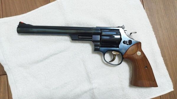 タナカワークス M29 SPG ブルーイング モデルガン 純正 木製 グリップ マグナム リボルバー S&W