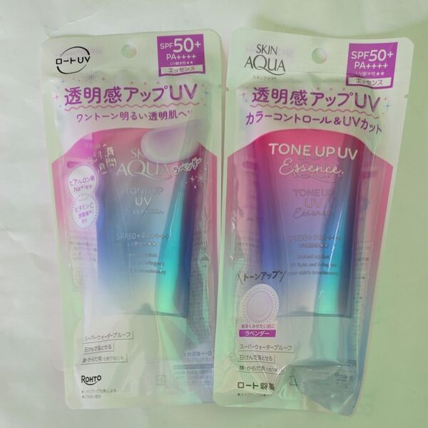スキンアクア トーンアップUVエッセンス SPF50+ PA++++ 80g(ラベンダー)