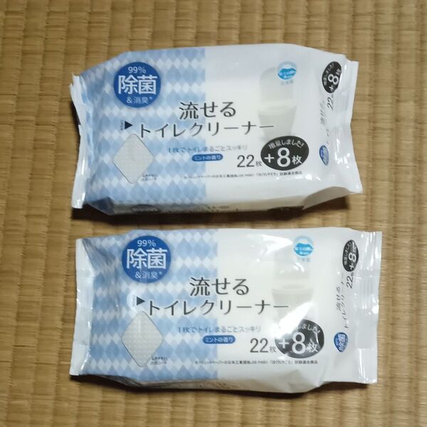 流せるトイレクリーナー 2個セット 除菌 消臭 ミント