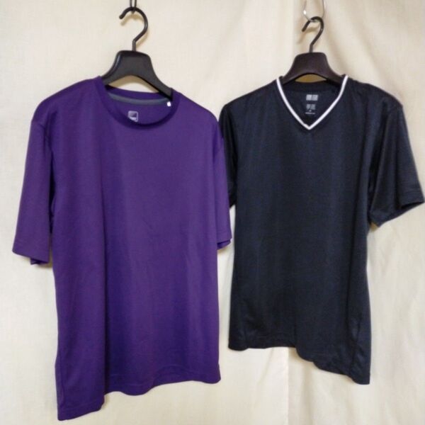 値下げ中!2枚まとめ売り DRY素材 Tシャツ Lサイズ Mサイズ ユニクロ