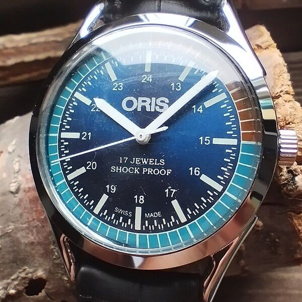 ●美品!●オリス■ORIS 手巻き機械式1980年代ヴィンテージメンズ腕時計アンティーク即納 男性人気ブランド