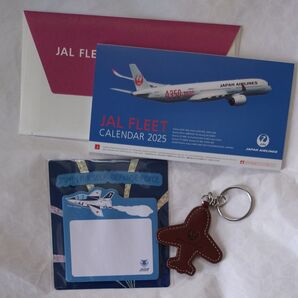 JAL 日本航空 卓上カレンダー キーホルダー ブルーインパルス ポストイット 付箋 メモ帳 JAL卓上カレンダー