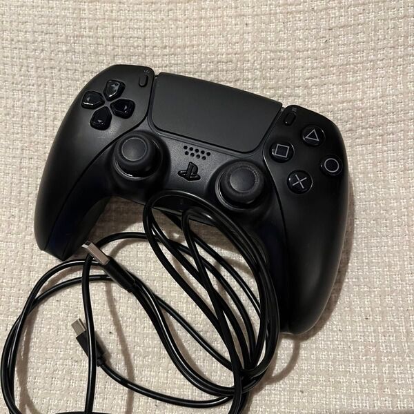 即日発送 ケーブル付き 外箱なし SONY ワイヤレスコントローラー DualSense PS5 ブラック