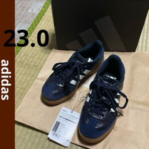 adidas アディダス VELOSAMBA サンバ レザー ネイビー 23.0 シューズ