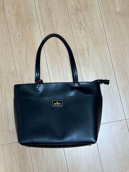 マリークワント マリクワ 中古 レディース トートバッグ ブラック 黒 MARY QUANT