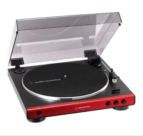 audio-technica オーディオテクニカ レコードプレーヤー AT-LP60X RD 赤 ターンテーブル 未使用品