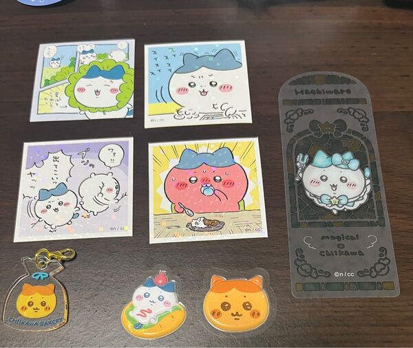 ちいかわベーカリー トレーディングミニアクリルチャーム フレークシール などハチワレグッズ