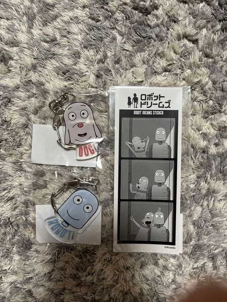 新品 ロボット・ドリームズ アクリルキーホルダー2個&ステッカー