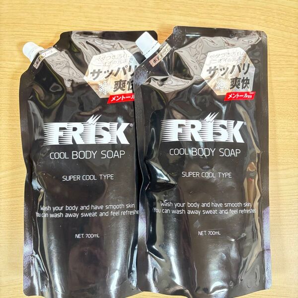 FRISK フリスクボディソープ スーパークール 詰替用 700ml×2袋 ボディソープ