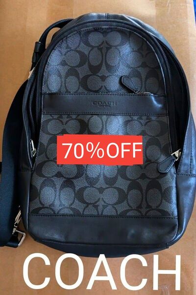 COACH メンズ ボディバッグ シグネチャー メッセンジャー ブラック