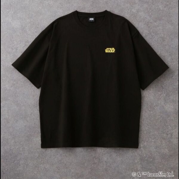 STAR WARS/スターウォーズ 別注 ヴィンテージライクプリント オーバーサイズ半袖Tシャツ Lサイズ ブラック