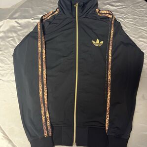 小栗旬さん着用 完全同型同色 豹柄 スリーライン アディダス ジャージ ビッグサイズ 実寸L 表示JAPAN=M