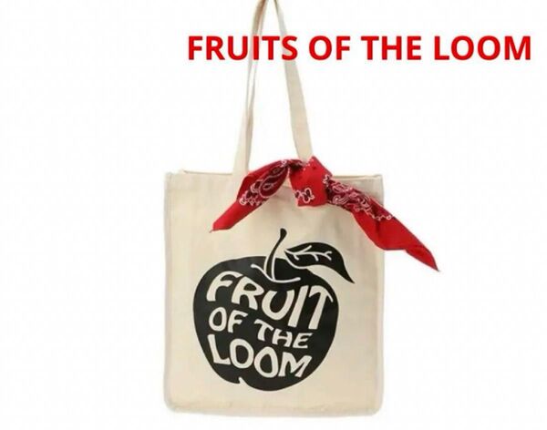 FRUITS OF THE LOOM フルーツオブザルーム りんごモチーフ トートバッグ