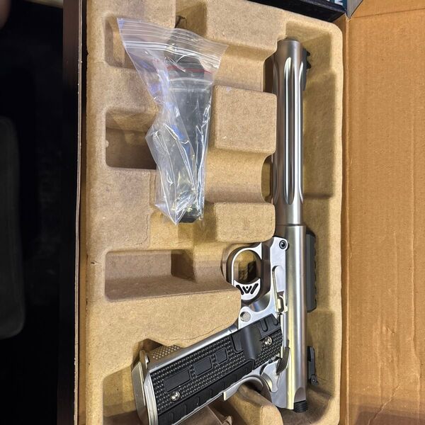 WE GALAXY M1911 ロング シルバー ガスブロ