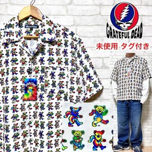 ☆未使用タグ付き☆ GRATEFUL DEAD ダンシングベア 総柄シャツ