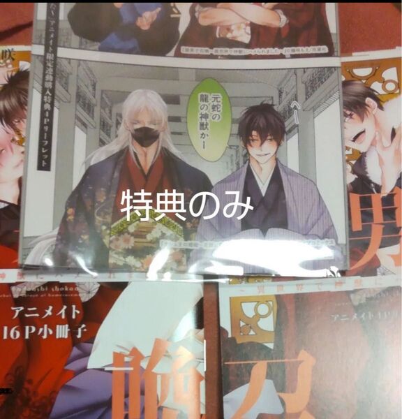 特典のみ腐男子召喚~異世界で神獣にハメられました~(11)小冊子 リーフレット 連動リーフレット