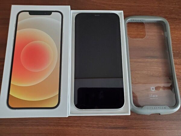 iPhone12 ホワイト128GB SIMフリー 未使用充電ケーブル付 (iFaceケースのオマケ付)