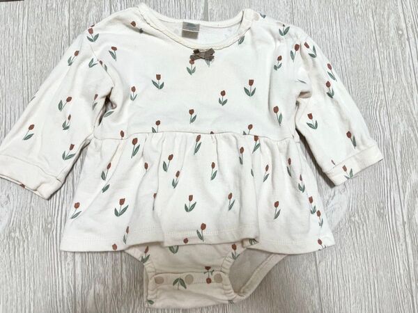 futafuta バースデイ ロンパース チューリップ 70