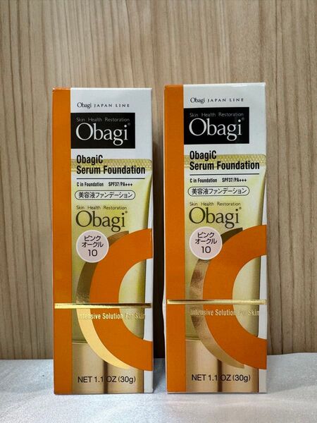 新品未開封 オバジC セラムファンデーション ピンクオークル10 美容液リキッドファンデーション 2点