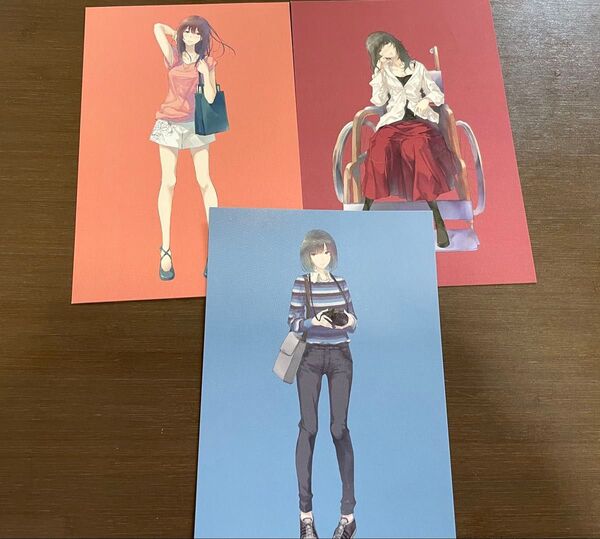 Innocent Grey FLOWERS 非売品ポストカード3枚 苺&蘇芳&マユリ 杉菜水姫 スギナミキ 殻ノ少女 カルタグラ