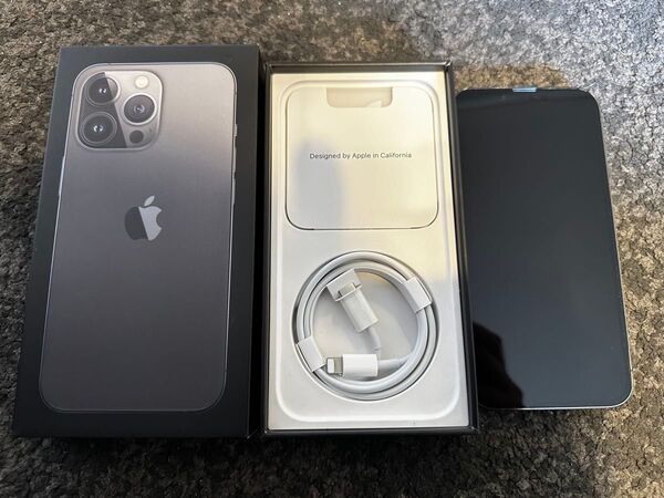 iPhone13pro 中古 SIMフリー グラファイト ブラック 箱 付属品あり
