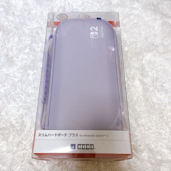 Nintendo Switch2 HORI スリムハードポーチ プラス パステルパープル ケース パープル