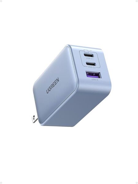UGREEN Nexode 65W 急速 充電器 3ポート【USB-C2とUSB-A1】ブルー
