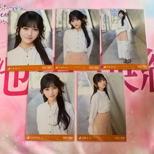 乃木坂46 生写真 池田瑛紗 ネーブルオレンジ MV衣装 5種 コンプ 個別生写真