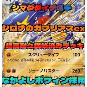 【ポケカ四天王シマダダイチ考案構築】 シロナのガブリアスex 構築済みデッキ