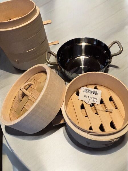 ★新品未使用★蒸し器と鍋セット