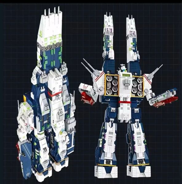 超時空要塞マクロスSDF-1 マクロス艦 4682ピース 変形ブロックフィギュア 箱無し