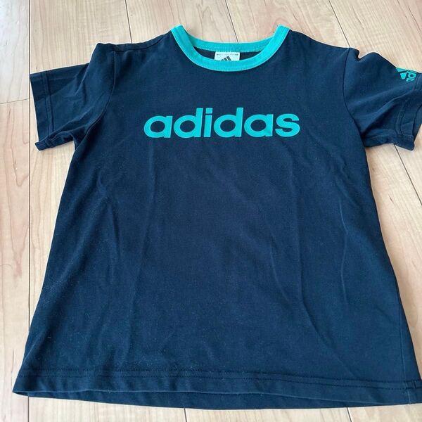 adidas アディダス 半袖 Tシャツ 子ども 130cm 濃紺