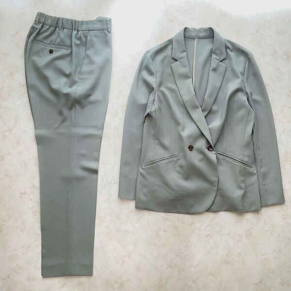 【美品】green label relaxing ドライ ハイツイスト セミダブルジャケット パンツ セットアップ 40 Lサイズ