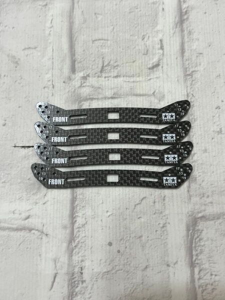 ミニ四駆 スライドダンパーカーボン2mm スラダン フロント4枚