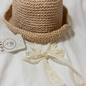 axes femme 帽子54㎝ 麦わら帽子