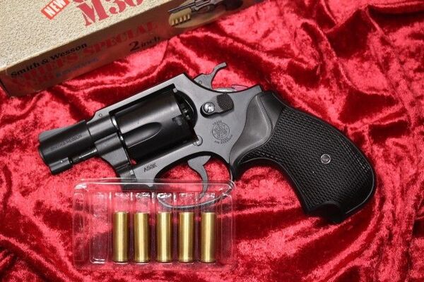 マルシン S&W M36 チーフスペシャル 2インチ 6mmBB リボルバー SATIN FINISH M60 M49 ガスガン